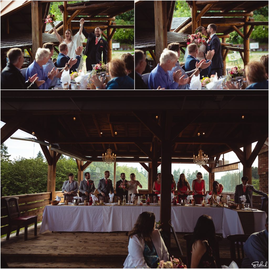 delicious wedding reception at Merridale Cidery